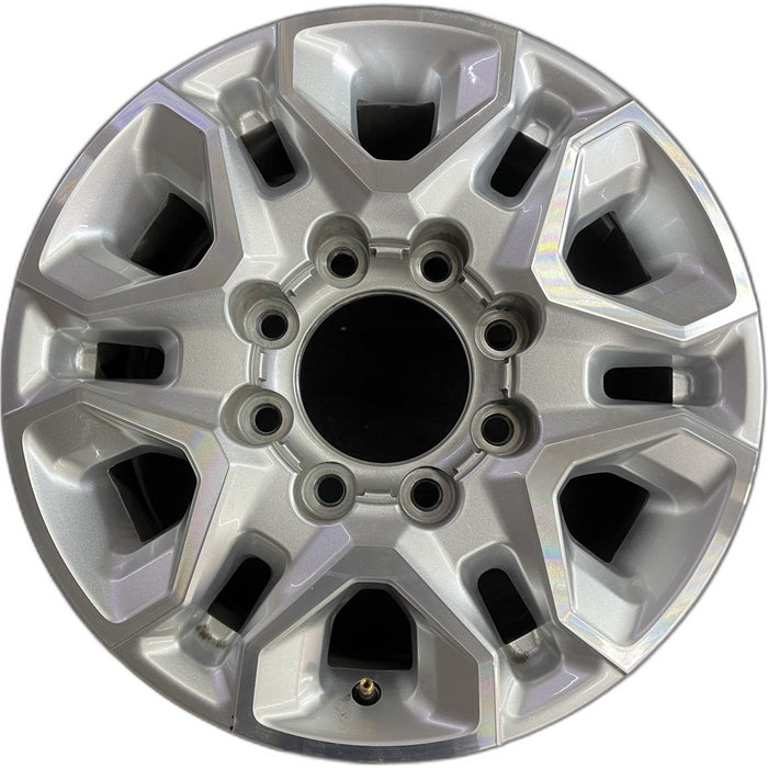 18" SILVERADO 2500 PICKUP 21-24 18x8, aluminum, machined face with silver accent Original OEM Wheel Rim