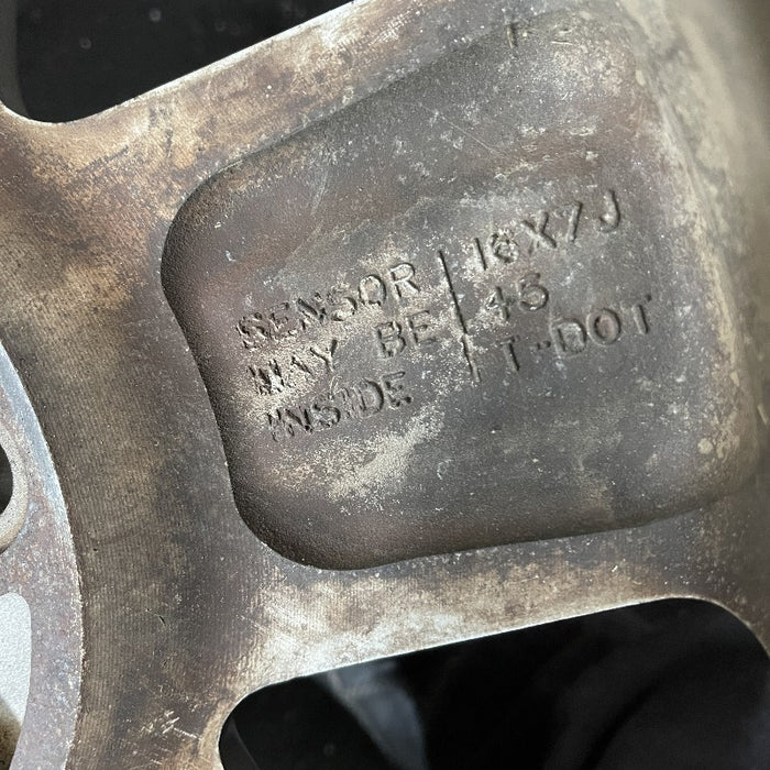 16" ESCAPE 05-08 VIN H 8th digit Hybrid 16x7 aluminum 5 spoke exposed lugs grooved spoke Original OEM Wheel Rim