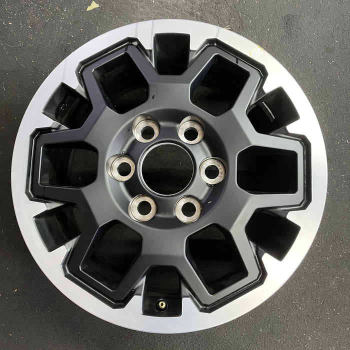 17" TACOMA 24 17x7.5, black Original OEM Wheel Rim - Angle View