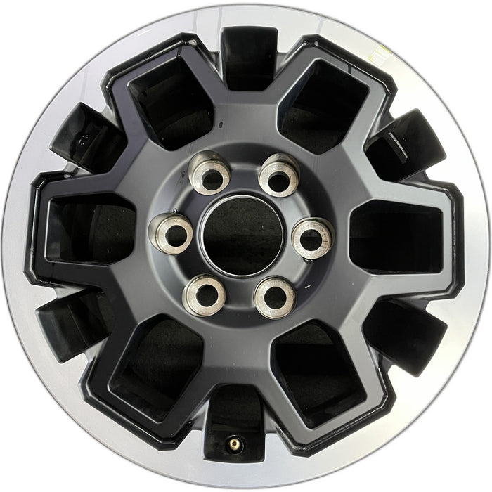 17" TACOMA 24 17x7.5, black Original OEM Wheel Rim - Front View