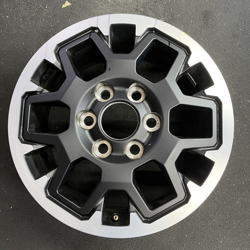 17" TACOMA 24 17x7.5, black Original OEM Wheel Rim - Angle View