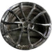 19" CORVETTE 12 19x10, front, 10 spoke, black, no red stripe Original OEM Wheel - Front View