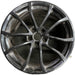 19" CORVETTE 12 19x10, front, 10 spoke, black, no red stripe Original OEM Wheel - Front View