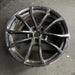 19" CORVETTE 12 19x10, front, 10 spoke, black, no red stripe Original OEM Wheel - Side Profile