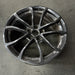 19" CORVETTE 12 19x10, front, 10 spoke, black, no red stripe Original OEM Wheel - Close-Up Detail