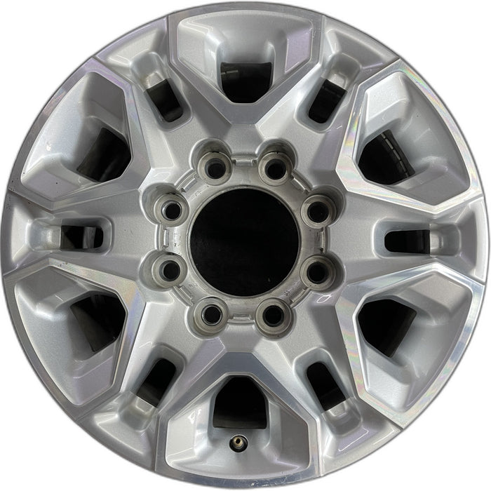 18" SILVERADO 2500 PICKUP 21-24 18x8, aluminum, machined face with silver accent Original OEM Wheel Rim
