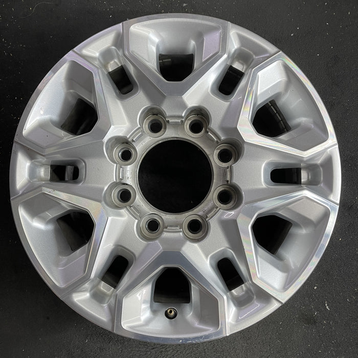 18" SILVERADO 2500 PICKUP 21-24 18x8, aluminum, machined face with silver accent Original OEM Wheel Rim