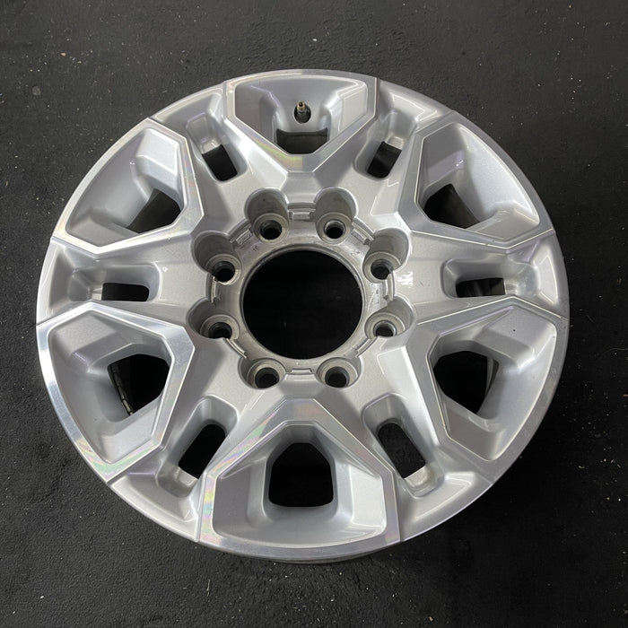 18" SILVERADO 2500 PICKUP 21-24 18x8, aluminum, machined face with silver accent Original OEM Wheel Rim