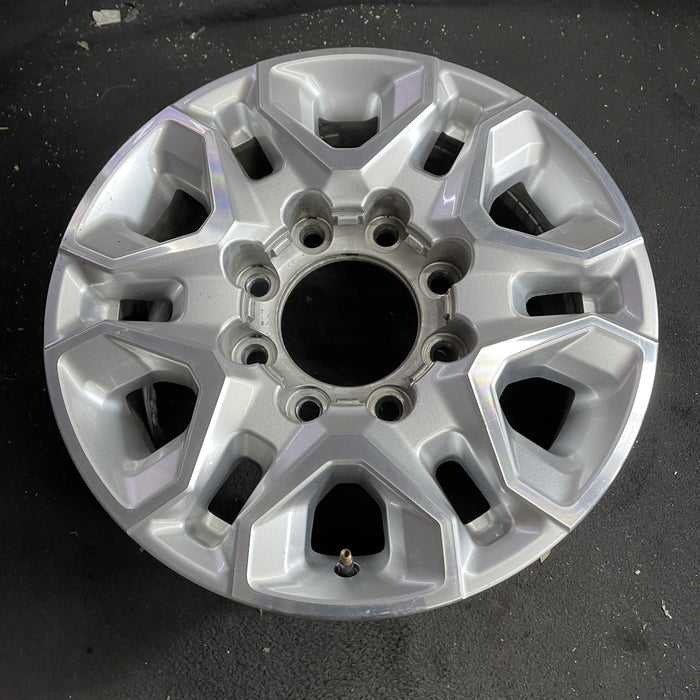 18" SILVERADO 2500 PICKUP 21-24 18x8, aluminum, machined face with silver accent Original OEM Wheel Rim