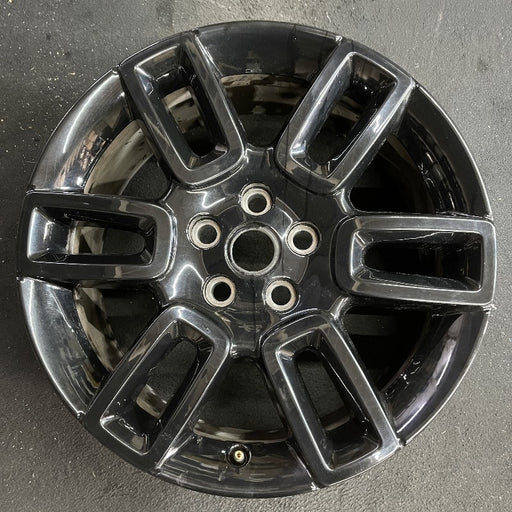 19" DEFENDER 20-22 19x8 6 spoke straight spoke gloss black Original OEM Wheel - Front View