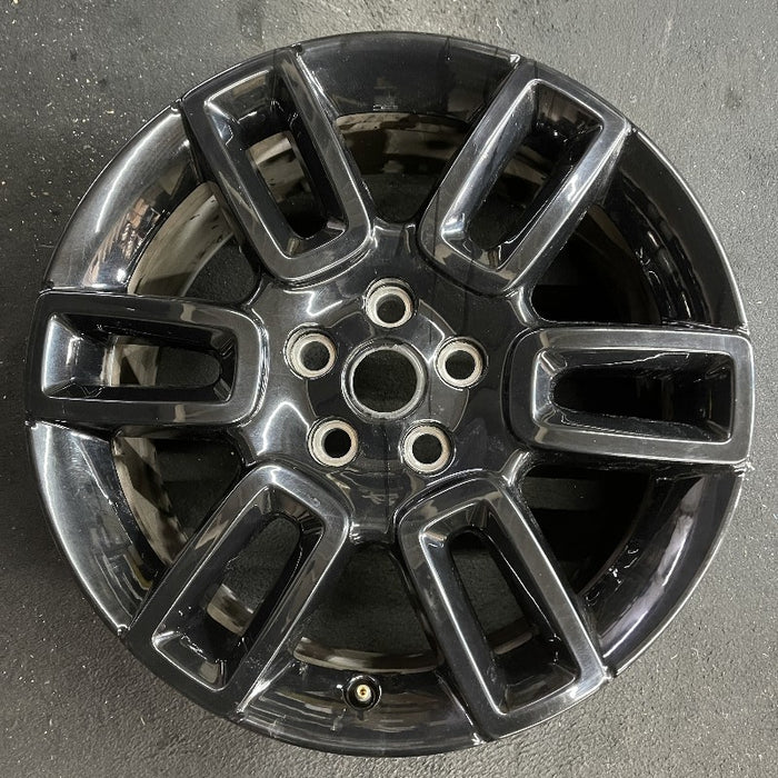 19" DEFENDER 20-22 19x8 6 spoke straight spoke gloss black Original OEM Wheel - Front View