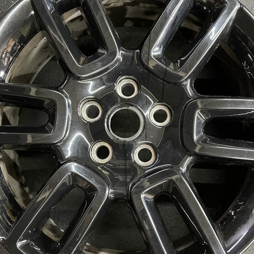 19" DEFENDER 20-22 19x8 6 spoke straight spoke gloss black Original OEM Wheel - Angle View