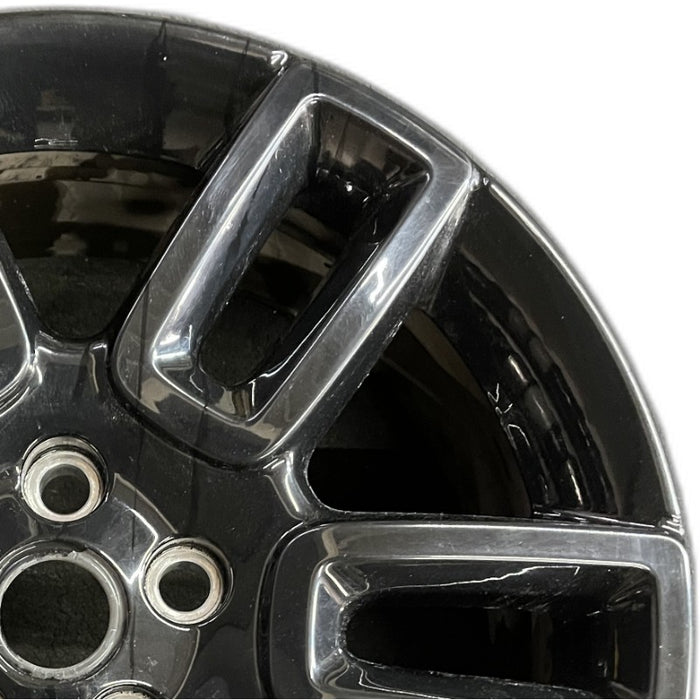 19" DEFENDER 20-22 19x8 6 spoke straight spoke gloss black Original OEM Wheel - Side Profile