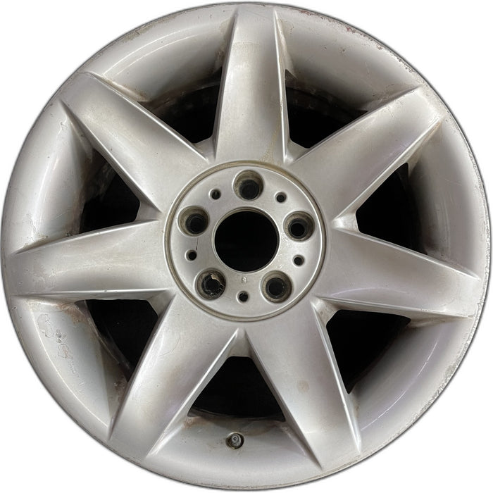 17" BMW 525i 01-03 17x8 , 7 spoke, exposed lugs Original OEM Wheel Rim - Front View