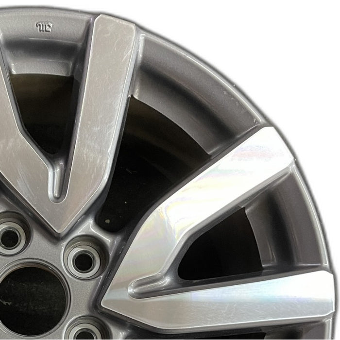 18" PILOT 19 18x8 alloy 5 V spoke factory installed w/machined face Original OEM Wheel Rim