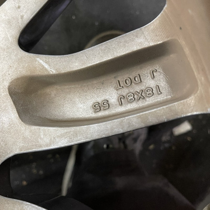 18" PILOT 19 18x8 alloy 5 V spoke factory installed w/machined face Original OEM Wheel Rim