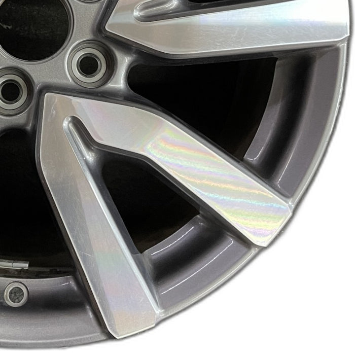 18" PILOT 19 18x8 alloy 5 V spoke factory installed w/machined face Original OEM Wheel Rim