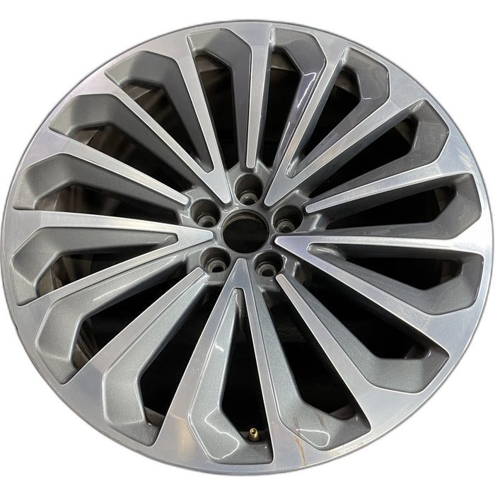 21" E-TRON 19-23 21x9.5 , 15 spoke Original OEM Wheel Rim - Front View
