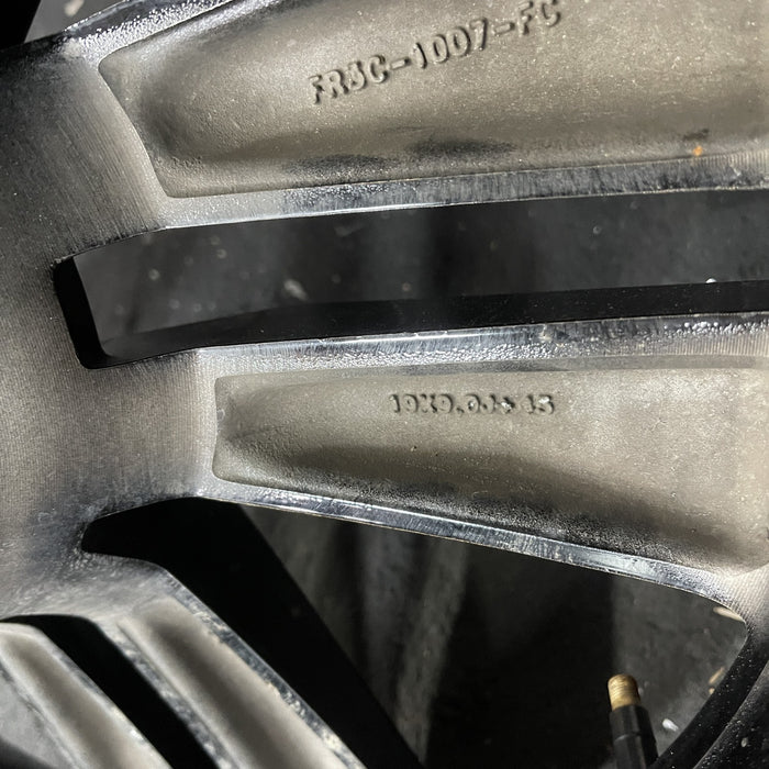 19" MUSTANG 15 19x9 , 10 spoke, 5 split spokes Original OEM Wheel Rim - Back View