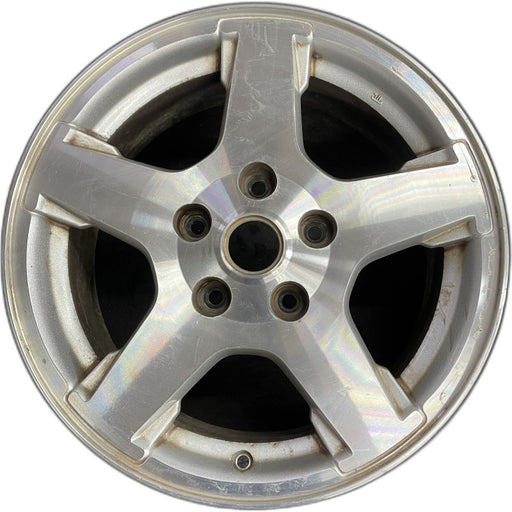 17" GRAND CHEROKEE 05 17x7.5 Limited machined w/o inlay at end of spokes - Front View