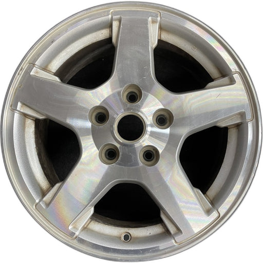 17" GRAND CHEROKEE 05 17x7.5 Limited machined w/o inlay at end of spokes - Front View