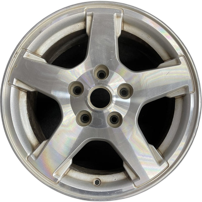 17" GRAND CHEROKEE 05 17x7.5 Limited machined w/o inlay at end of spokes - Front View