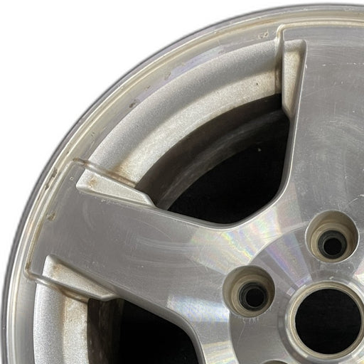 17" GRAND CHEROKEE 05 17x7.5 Limited machined w/o inlay at end of spokes - Angle View