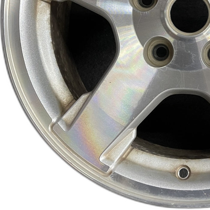 17" GRAND CHEROKEE 05 17x7.5 Limited machined w/o inlay at end of spokes - Back View