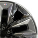 21" 750e 24-25 21x10.5 5 spoke V spoke silver with black inserts Original OEM - Side Profile
