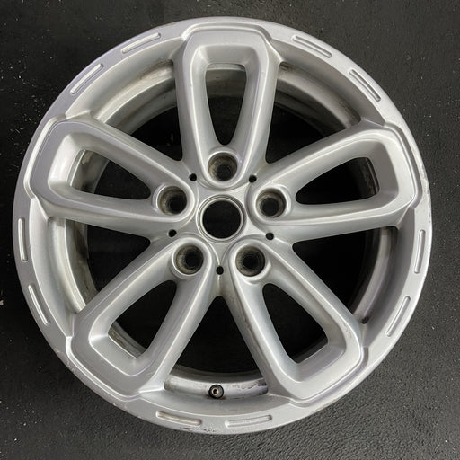 17" COUNTRYMAN 15-17 17x7, triangle spoke, silver Original OEM Wheel Rim - Angle View