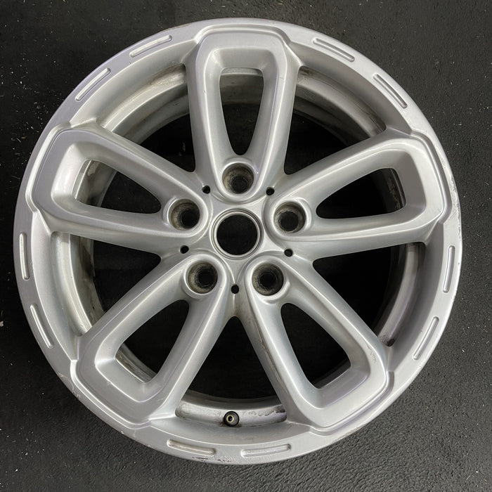 17" COUNTRYMAN 15-17 17x7, triangle spoke, silver Original OEM Wheel Rim - Angle View