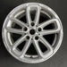 17" COUNTRYMAN 15-17 17x7, triangle spoke, silver Original OEM Wheel Rim - Angle View