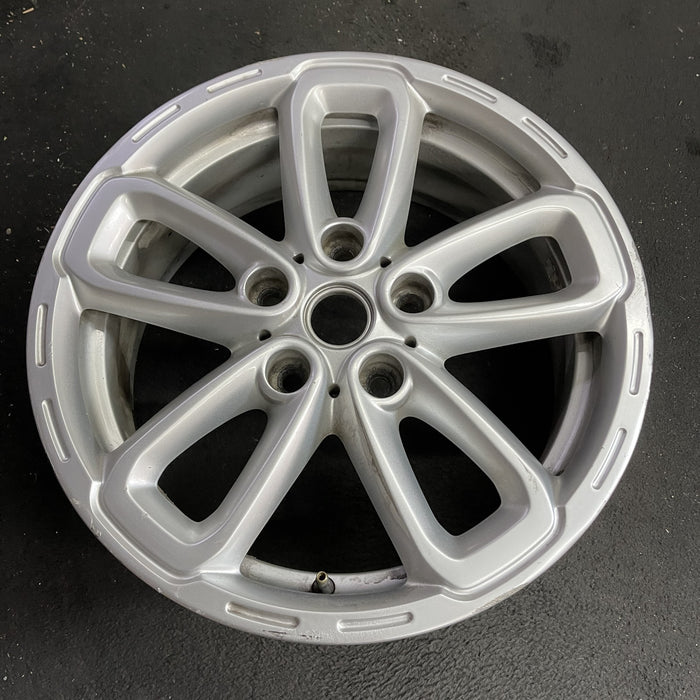 17" COUNTRYMAN 15-17 17x7, triangle spoke, silver Original OEM Wheel Rim - Side Profile