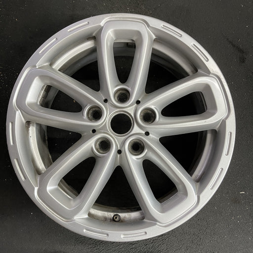 17" COUNTRYMAN 15-17 17x7, triangle spoke, silver Original OEM Wheel Rim - Angle View