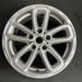 17" COUNTRYMAN 15-17 17x7, triangle spoke, silver Original OEM Wheel Rim - Angle View
