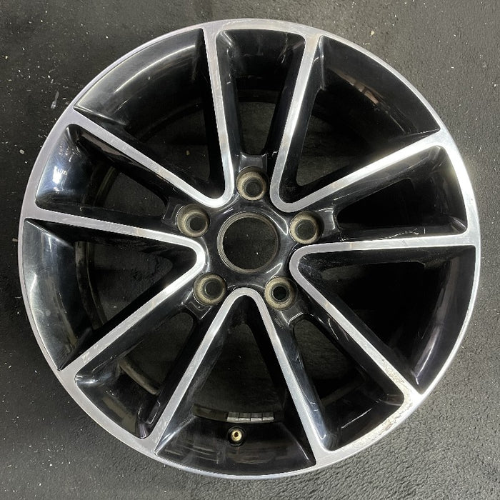 17" CARAVAN 14 17x6.5 aluminum 10 spoke polished face with pockets black pockets opt WFH Original OEM Wheel Rim