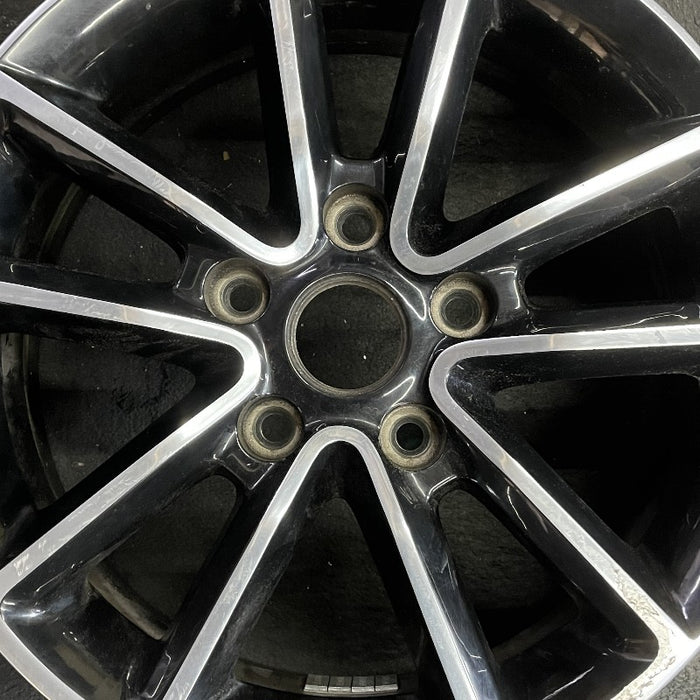 17" CARAVAN 14 17x6.5 aluminum 10 spoke polished face with pockets black pockets opt WFH Original OEM Wheel Rim