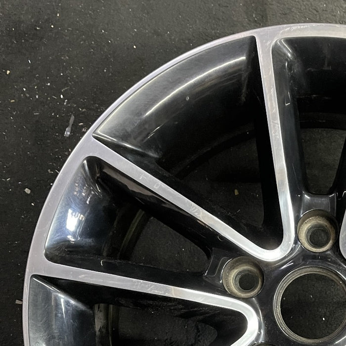 17" CARAVAN 14 17x6.5 aluminum 10 spoke polished face with pockets black pockets opt WFH Original OEM Wheel Rim