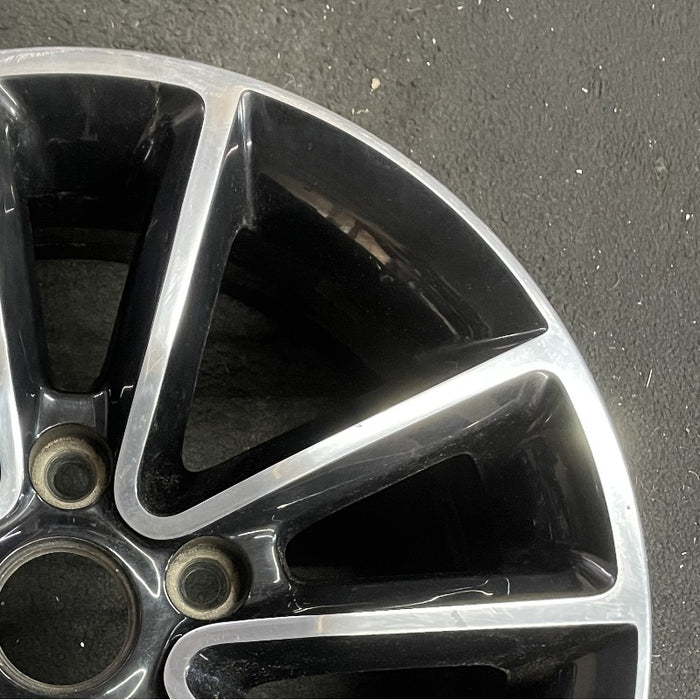 17" CARAVAN 14 17x6.5 aluminum 10 spoke polished face with pockets black pockets opt WFH Original OEM Wheel Rim