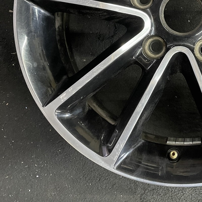 17" CARAVAN 14 17x6.5 aluminum 10 spoke polished face with pockets black pockets opt WFH Original OEM Wheel Rim