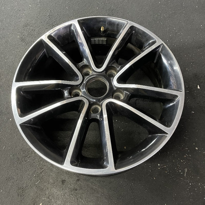 17" CARAVAN 14 17x6.5 aluminum 10 spoke polished face with pockets black pockets opt WFH Original OEM Wheel Rim