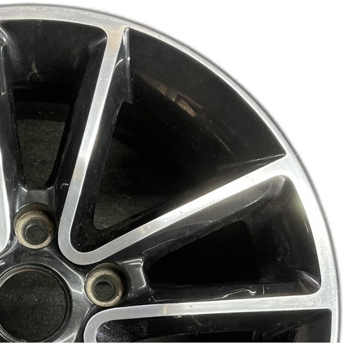 17" CARAVAN 14 17x6.5 aluminum 10 spoke polished face with pockets black pockets opt WFH Original OEM Wheel Rim