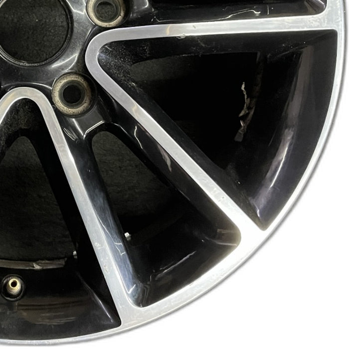 17" CARAVAN 14 17x6.5 aluminum 10 spoke polished face with pockets black pockets opt WFH Original OEM Wheel Rim