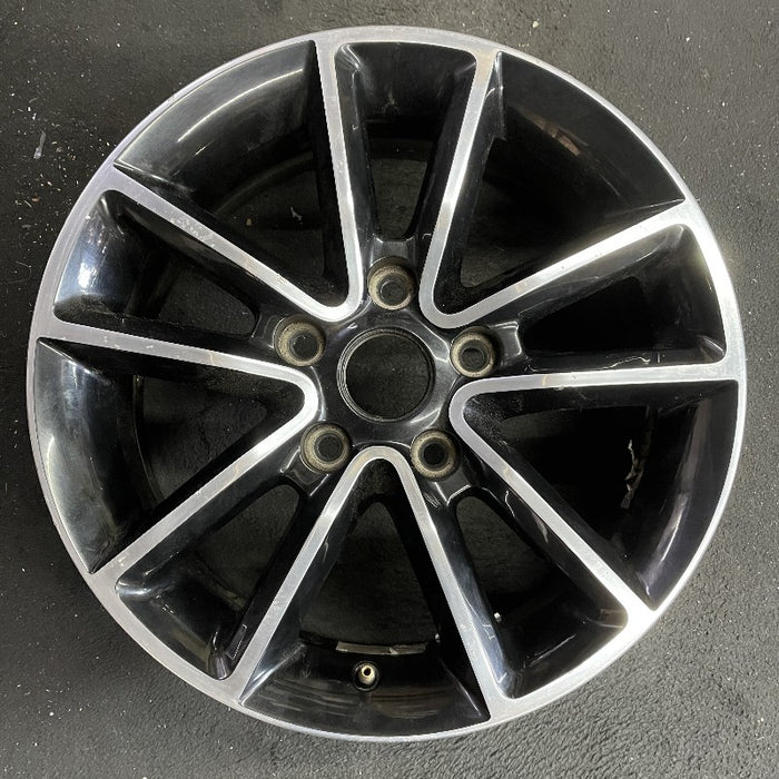 17" CARAVAN 14 17x6.5 aluminum 10 spoke polished face with pockets black pockets opt WFH Original OEM Wheel Rim