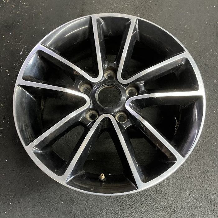 17" CARAVAN 14 17x6.5 aluminum 10 spoke polished face with pockets black pockets opt WFH Original OEM Wheel Rim