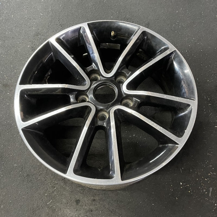 17" CARAVAN 14 17x6.5 aluminum 10 spoke polished face with pockets black pockets opt WFH Original OEM Wheel Rim