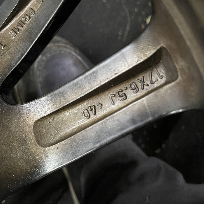 17" CARAVAN 14 17x6.5 aluminum 10 spoke polished face with pockets black pockets opt WFH Original OEM Wheel Rim