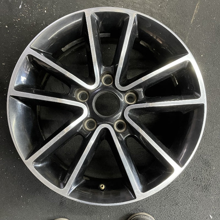 17" CARAVAN 14 17x6.5 aluminum 10 spoke polished face with pockets black pockets opt WFH Original OEM Wheel Rim