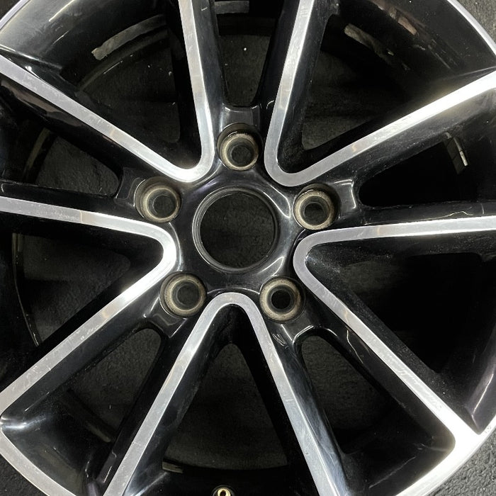 17" CARAVAN 14 17x6.5 aluminum 10 spoke polished face with pockets black pockets opt WFH Original OEM Wheel Rim