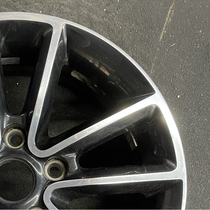 17" CARAVAN 14 17x6.5 aluminum 10 spoke polished face with pockets black pockets opt WFH Original OEM Wheel Rim